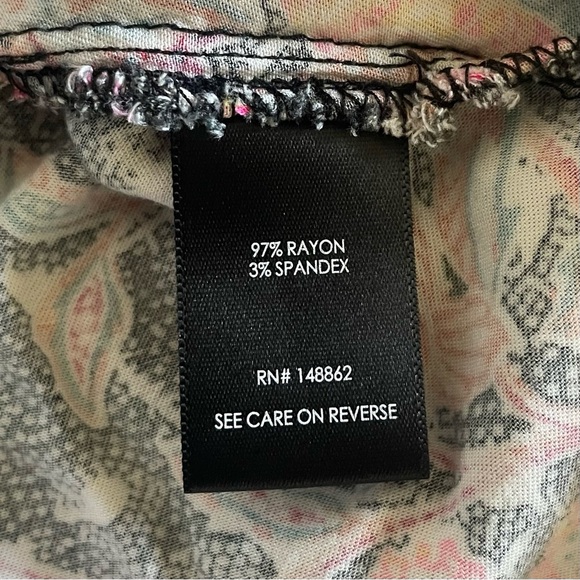 TORRID Babydoll Challis Lace Up Tunic Top Women’s Plus 5X Floral Flowy Pockets - Picture 13 of 14